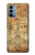 W3868 Aircraft Blueprint Old Paper Hülle Schutzhülle Taschen und Leder Flip für OnePlus Nord N200 5G
