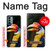 W3876 Colorful Hornbill Hülle Schutzhülle Taschen und Leder Flip für OnePlus Nord N200 5G