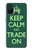 W3862 Keep Calm and Trade On Hülle Schutzhülle Taschen und Leder Flip für OnePlus Nord N100