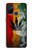 W3890 Reggae Rasta Flag Smoke Hülle Schutzhülle Taschen und Leder Flip für OnePlus Nord N100