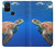 W3898 Sea Turtle Hülle Schutzhülle Taschen und Leder Flip für OnePlus Nord N100