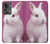 W3870 Cute Baby Bunny Hülle Schutzhülle Taschen und Leder Flip für OnePlus Nord 2T