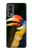 W3876 Colorful Hornbill Hülle Schutzhülle Taschen und Leder Flip für OnePlus Nord 2 5G