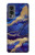 W3906 Navy Blue Purple Marble Hülle Schutzhülle Taschen und Leder Flip für OnePlus Nord 2 5G