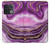 W3896 Purple Marble Gold Streaks Hülle Schutzhülle Taschen und Leder Flip für OnePlus 10 Pro