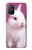 W3870 Cute Baby Bunny Hülle Schutzhülle Taschen und Leder Flip für OnePlus 8T