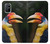 W3876 Colorful Hornbill Hülle Schutzhülle Taschen und Leder Flip für OnePlus 8T