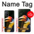 W3876 Colorful Hornbill Hülle Schutzhülle Taschen und Leder Flip für OnePlus 8T