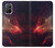 W3897 Red Nebula Space Hülle Schutzhülle Taschen und Leder Flip für OnePlus 8T