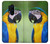 W3888 Macaw Face Bird Hülle Schutzhülle Taschen und Leder Flip für OnePlus 8 Pro
