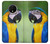 W3888 Macaw Face Bird Hülle Schutzhülle Taschen und Leder Flip für OnePlus 7T