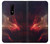 W3897 Red Nebula Space Hülle Schutzhülle Taschen und Leder Flip für OnePlus 6