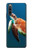 W3899 Sea Turtle Hülle Schutzhülle Taschen und Leder Flip für Sony Xperia 10 IV