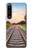 W3866 Railway Straight Train Track Hülle Schutzhülle Taschen und Leder Flip für Sony Xperia 1 IV