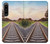 W3866 Railway Straight Train Track Hülle Schutzhülle Taschen und Leder Flip für Sony Xperia 1 IV