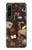 W3877 Dark Academia Hülle Schutzhülle Taschen und Leder Flip für Sony Xperia 1 IV