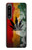 W3890 Reggae Rasta Flag Smoke Hülle Schutzhülle Taschen und Leder Flip für Sony Xperia 1 IV