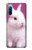 W3870 Cute Baby Bunny Hülle Schutzhülle Taschen und Leder Flip für Sony Xperia 10 III Lite