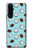 W3860 Coconut Dot Pattern Hülle Schutzhülle Taschen und Leder Flip für Sony Xperia 5 III