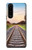 W3866 Railway Straight Train Track Hülle Schutzhülle Taschen und Leder Flip für Sony Xperia 5 III