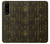 W3869 Ancient Egyptian Hieroglyphic Hülle Schutzhülle Taschen und Leder Flip für Sony Xperia 5 III
