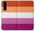W3887 Lesbian Pride Flag Hülle Schutzhülle Taschen und Leder Flip für Sony Xperia 5 III