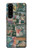 W3909 Vintage Poster Hülle Schutzhülle Taschen und Leder Flip für Sony Xperia 5 III
