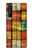 W3861 Colorful Container Block Hülle Schutzhülle Taschen und Leder Flip für Sony Xperia 1 III