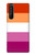 W3887 Lesbian Pride Flag Hülle Schutzhülle Taschen und Leder Flip für Sony Xperia 1 III