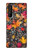 W3889 Maple Leaf Hülle Schutzhülle Taschen und Leder Flip für Sony Xperia 1 III