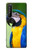 W3888 Macaw Face Bird Hülle Schutzhülle Taschen und Leder Flip für Sony Xperia 1 II