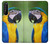 W3888 Macaw Face Bird Hülle Schutzhülle Taschen und Leder Flip für Sony Xperia 1 II