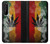 W3890 Reggae Rasta Flag Smoke Hülle Schutzhülle Taschen und Leder Flip für Sony Xperia 1 II