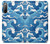 W3901 Aesthetic Storm Ocean Waves Hülle Schutzhülle Taschen und Leder Flip für Sony Xperia 10 II