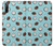 W3860 Coconut Dot Pattern Hülle Schutzhülle Taschen und Leder Flip für Sony Xperia L4