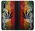 W3890 Reggae Rasta Flag Smoke Hülle Schutzhülle Taschen und Leder Flip für Sony Xperia L4