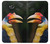 W3876 Colorful Hornbill Hülle Schutzhülle Taschen und Leder Flip für Sony Xperia XA2