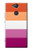 W3887 Lesbian Pride Flag Hülle Schutzhülle Taschen und Leder Flip für Sony Xperia XA2
