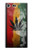 W3890 Reggae Rasta Flag Smoke Hülle Schutzhülle Taschen und Leder Flip für Sony Xperia XZ Premium