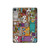 W3879 Retro Music Doodle Tablet Hülle Schutzhülle Taschen für iPad mini 6, iPad mini (2021)