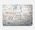 W3903 Travel Stamps Hülle Schutzhülle Taschen für MacBook Pro Retina 13″ - A1425, A1502