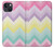 W3514 Rainbow Zigzag Hülle Schutzhülle Taschen und Leder Flip für iPhone 14