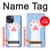 W3618 Cat Paw Hülle Schutzhülle Taschen und Leder Flip für iPhone 14