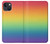 W3698 LGBT Gradient Pride Flag Hülle Schutzhülle Taschen und Leder Flip für iPhone 14