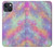 W3706 Pastel Rainbow Galaxy Pink Sky Hülle Schutzhülle Taschen und Leder Flip für iPhone 14