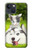 W3795 Kitten Cat Playful Siberian Husky Dog Paint Hülle Schutzhülle Taschen und Leder Flip für iPhone 14