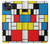 W3814 Piet Mondrian Line Art Composition Hülle Schutzhülle Taschen und Leder Flip für iPhone 14