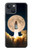 W3859 Bitcoin to the Moon Hülle Schutzhülle Taschen und Leder Flip für iPhone 14