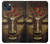W3874 Buddha Face Ohm Symbol Hülle Schutzhülle Taschen und Leder Flip für iPhone 14