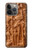 W1307 Fish Wood Carving Graphic Printed Hülle Schutzhülle Taschen und Leder Flip für iPhone 14 Pro
